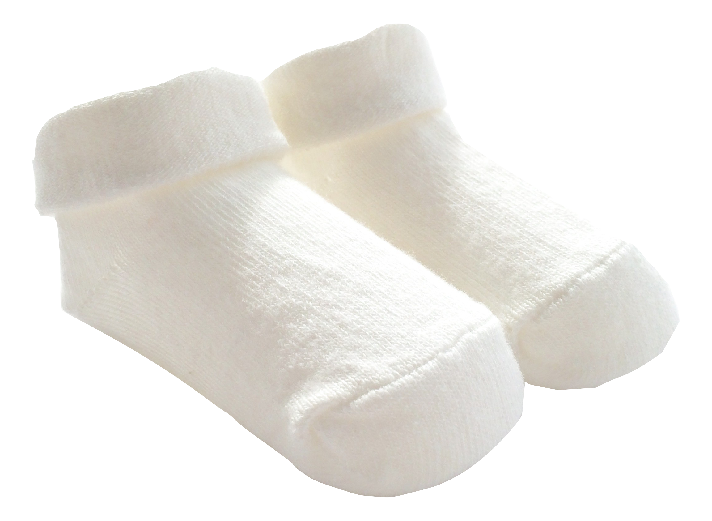 cream baby socks