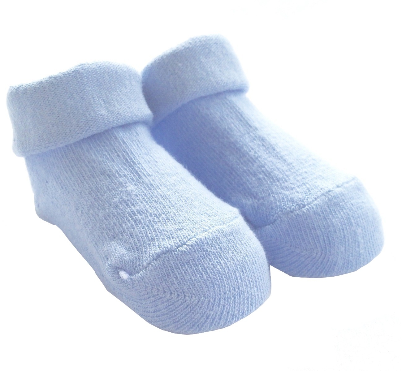 pale blue baby socks