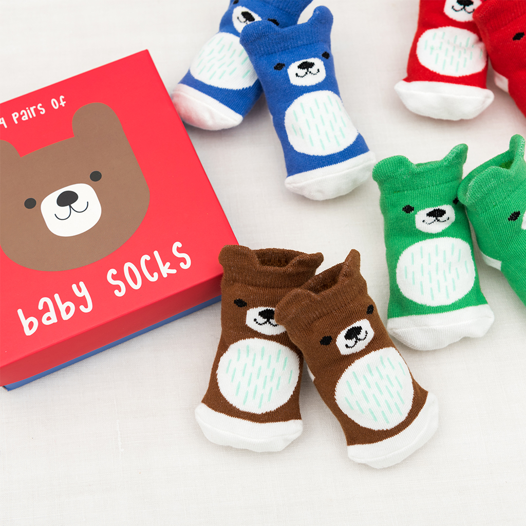 Bruno the Bear Baby Socks Gift Set