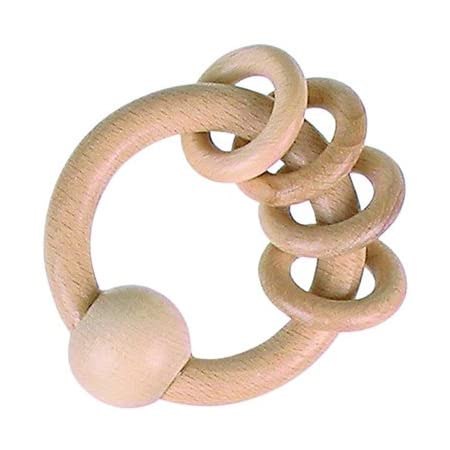 natural teether rattle