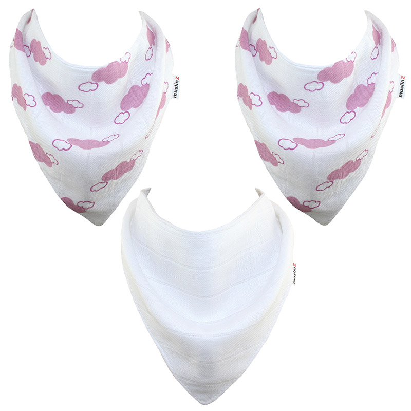 pink dribble bib set