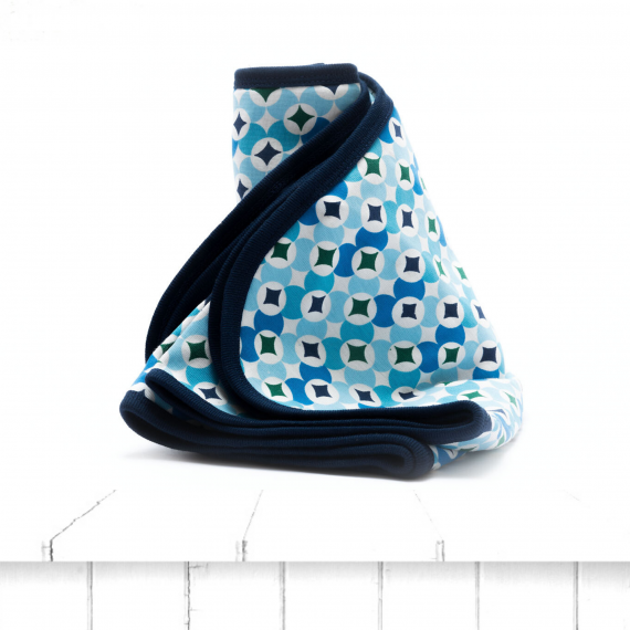 funky organic cotton swaddle baby blanket