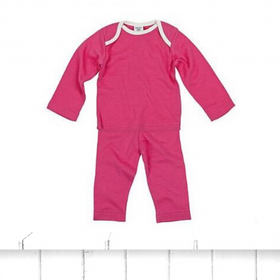 organic pyjamas baby pink azalea