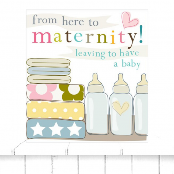 maternity leave greetings card
