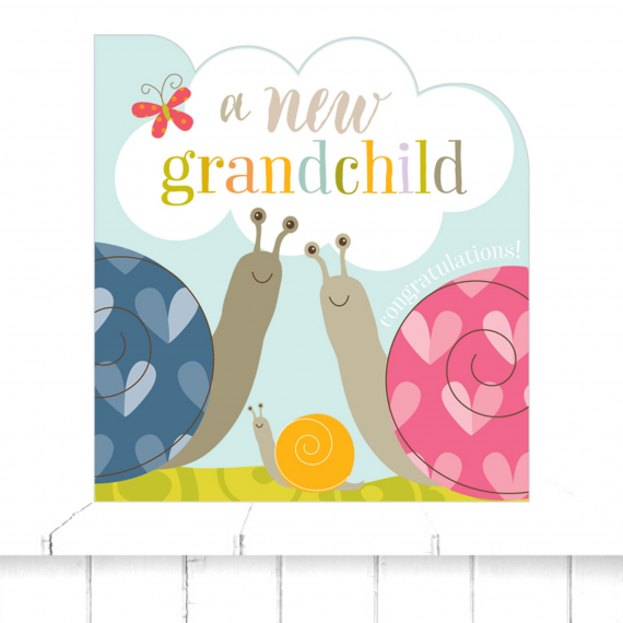 a new grandchild greetings card