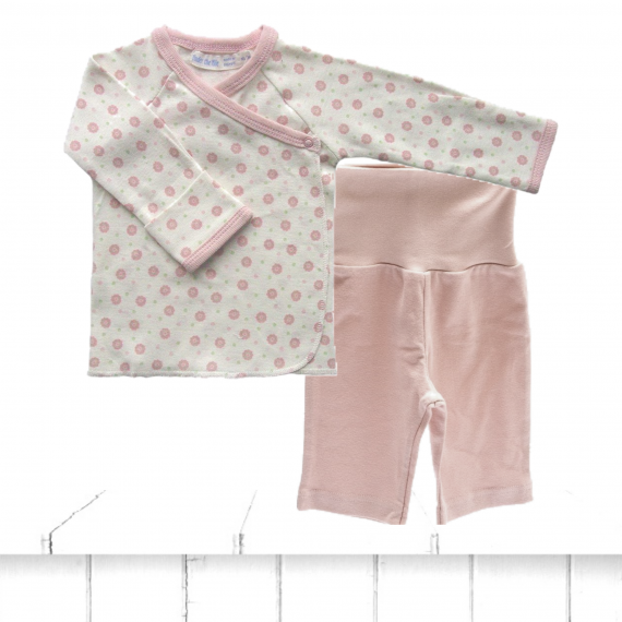 organic cotton baby girl two piece outfit