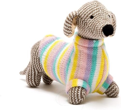 pastel sausage dog soft toy
